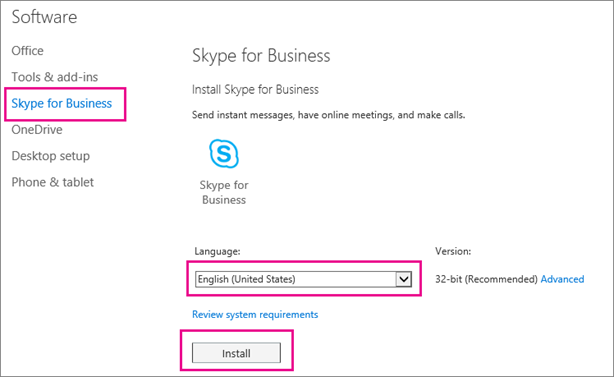 skype for business server 2015 mac